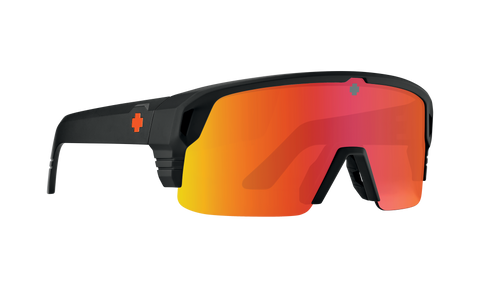 Spy MONOLITH 5050 Matte Black w/ HD+ Orange Spectra Mirror