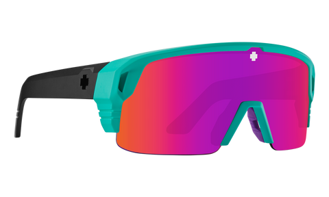 Spy MONOLITH 5050 Matte Teal w/ HD+ Pink Spectra Mirror